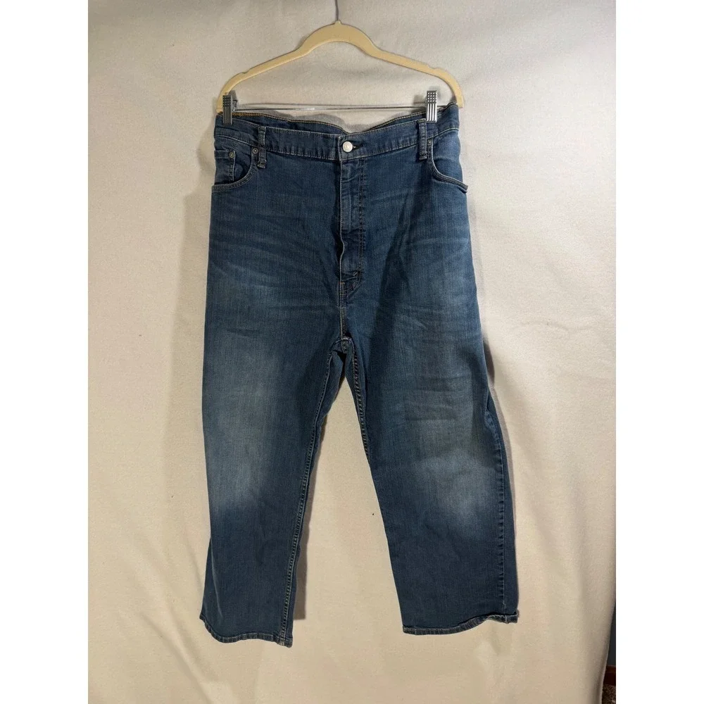 Levis 559 Relaxed Straight Jeans Mens 48x30 Medium Wash Blue Denim 01559-0059